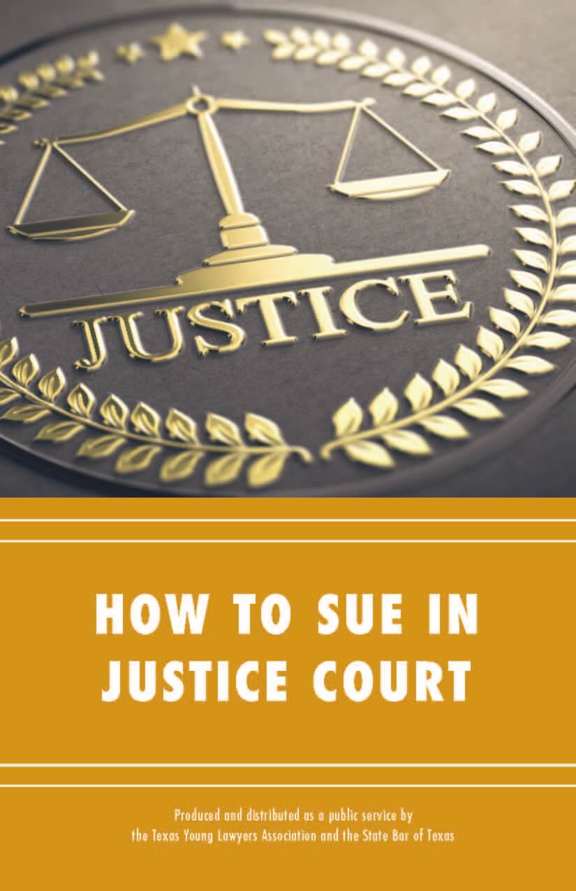 How to Sue in Justice Court TYLA